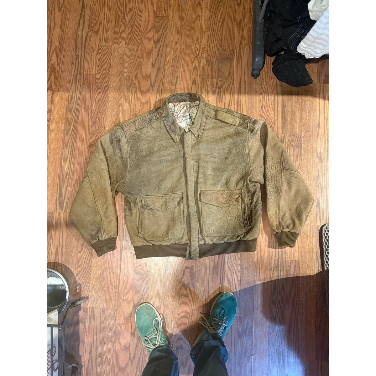 Midway Replica flight Jacket with escape map Lining Size XL