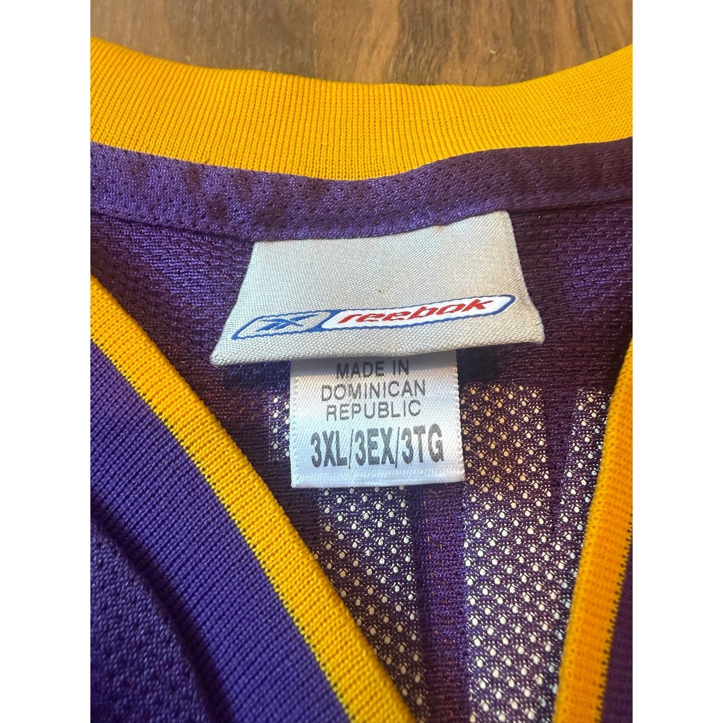 Los Angeles Lakers Purple Yellow Shaquille O'Neal Size 3XL
