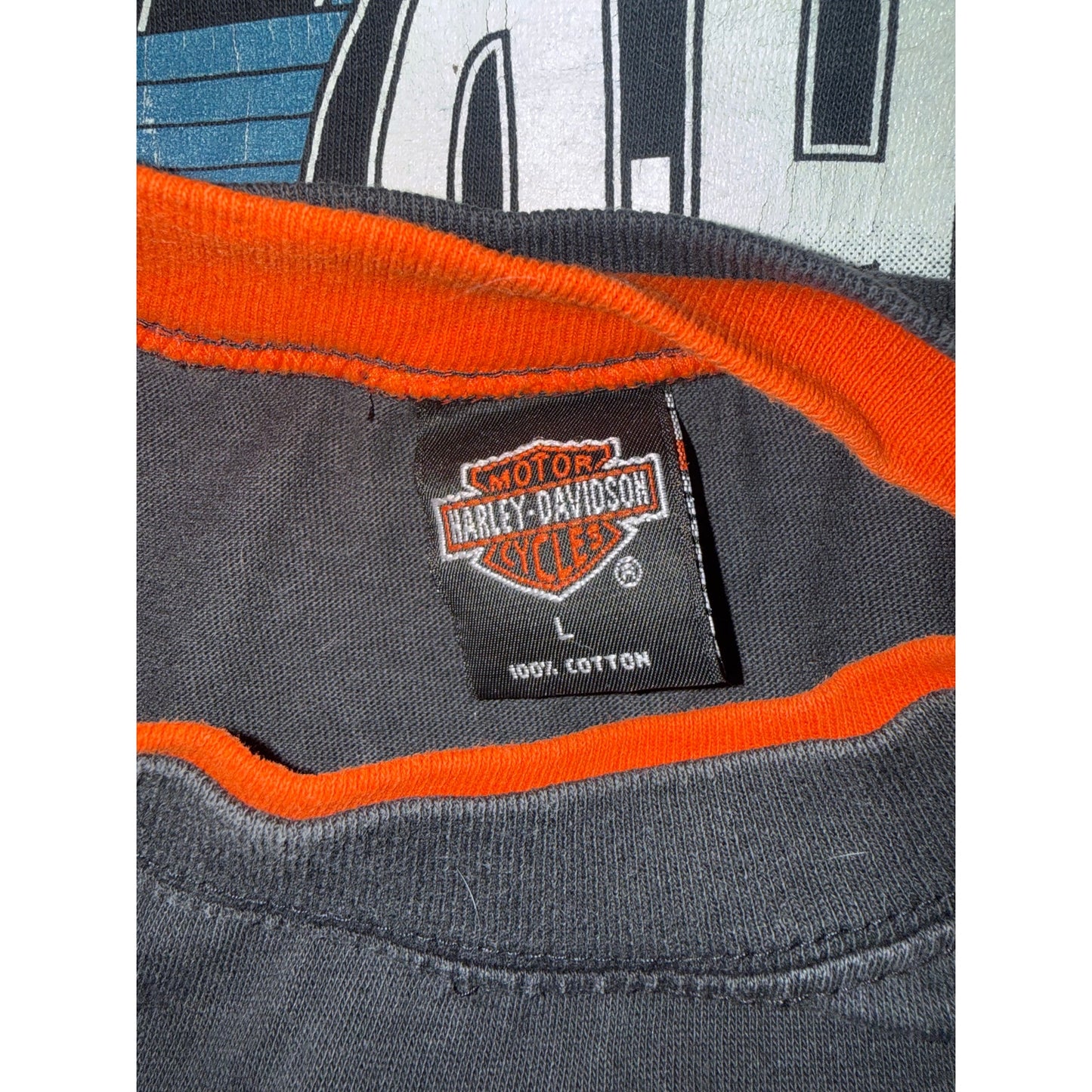 Vintage Double Collar Harley Davidson Hong Kong Size Large