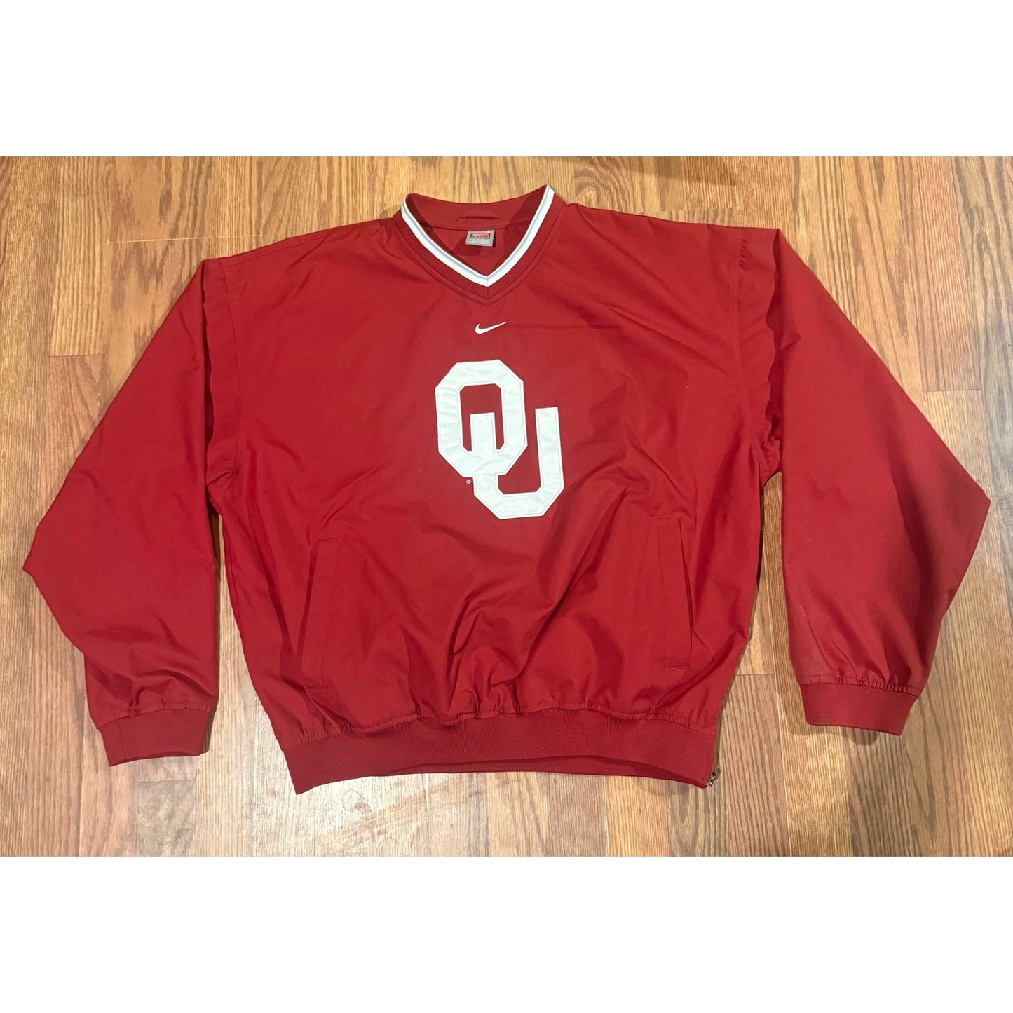 Team Nike Oklahoma University OU Pull Over Size Large