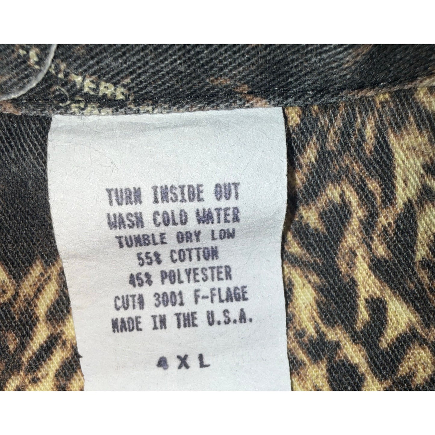 Y2K Ducks In A Row Camo Button Down Size 4XL