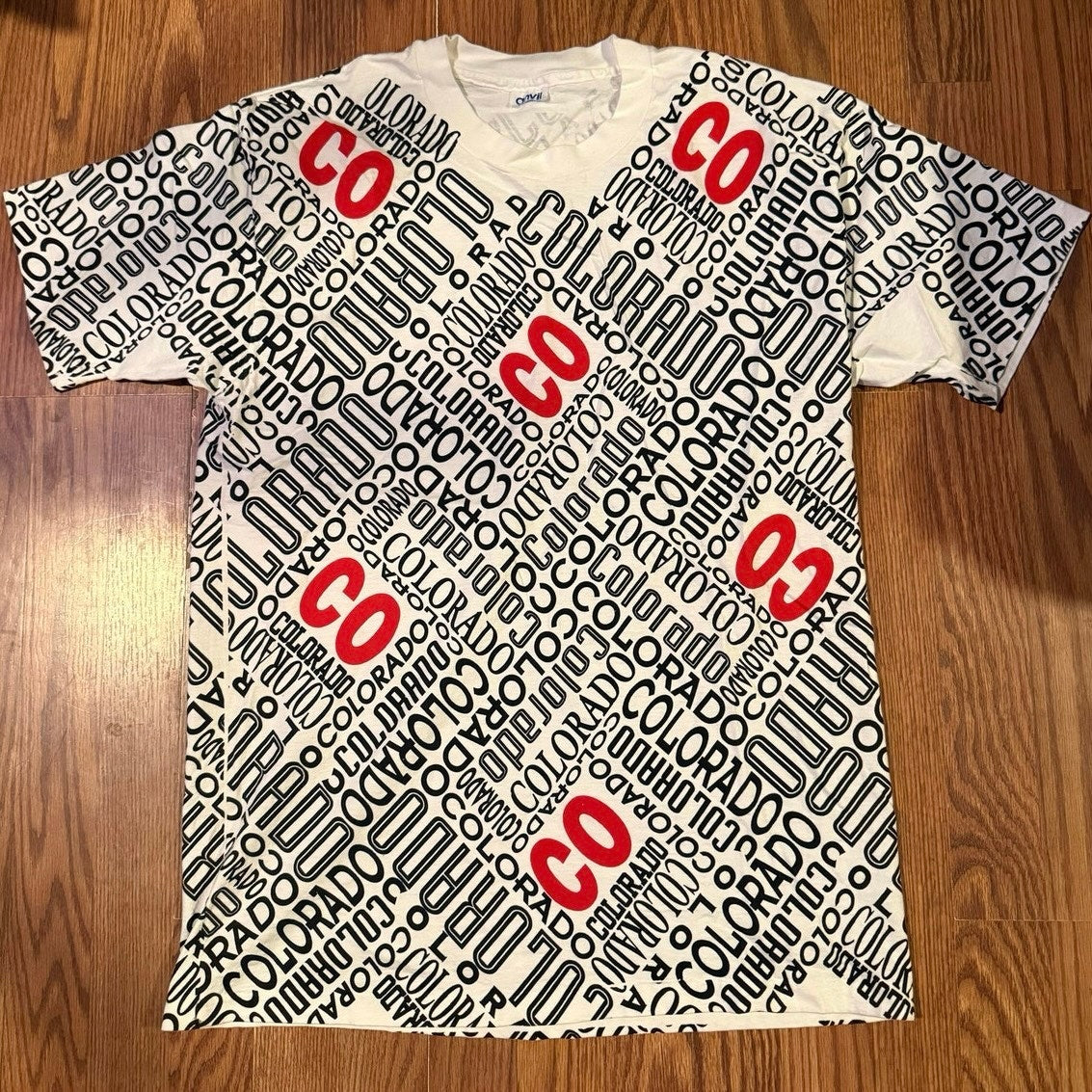 Colorado Tourist AOP Single Stitch Size Large
