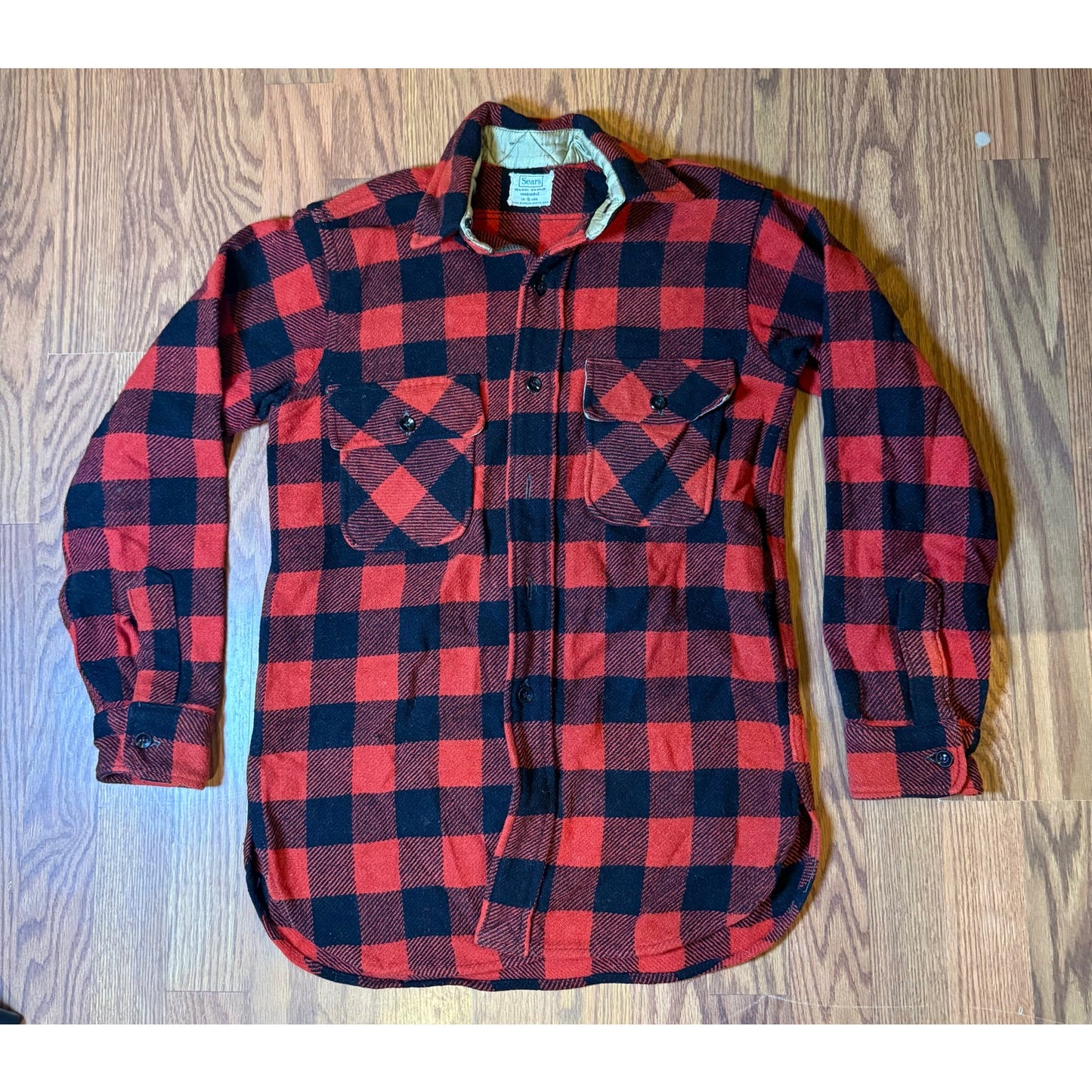 Sears Flannel Blue ands Red Size Small