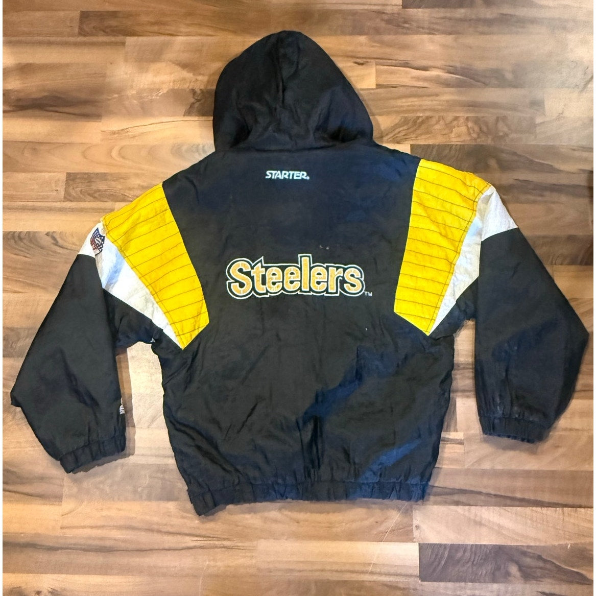 Steelers Starter Pullover puffer Size Small