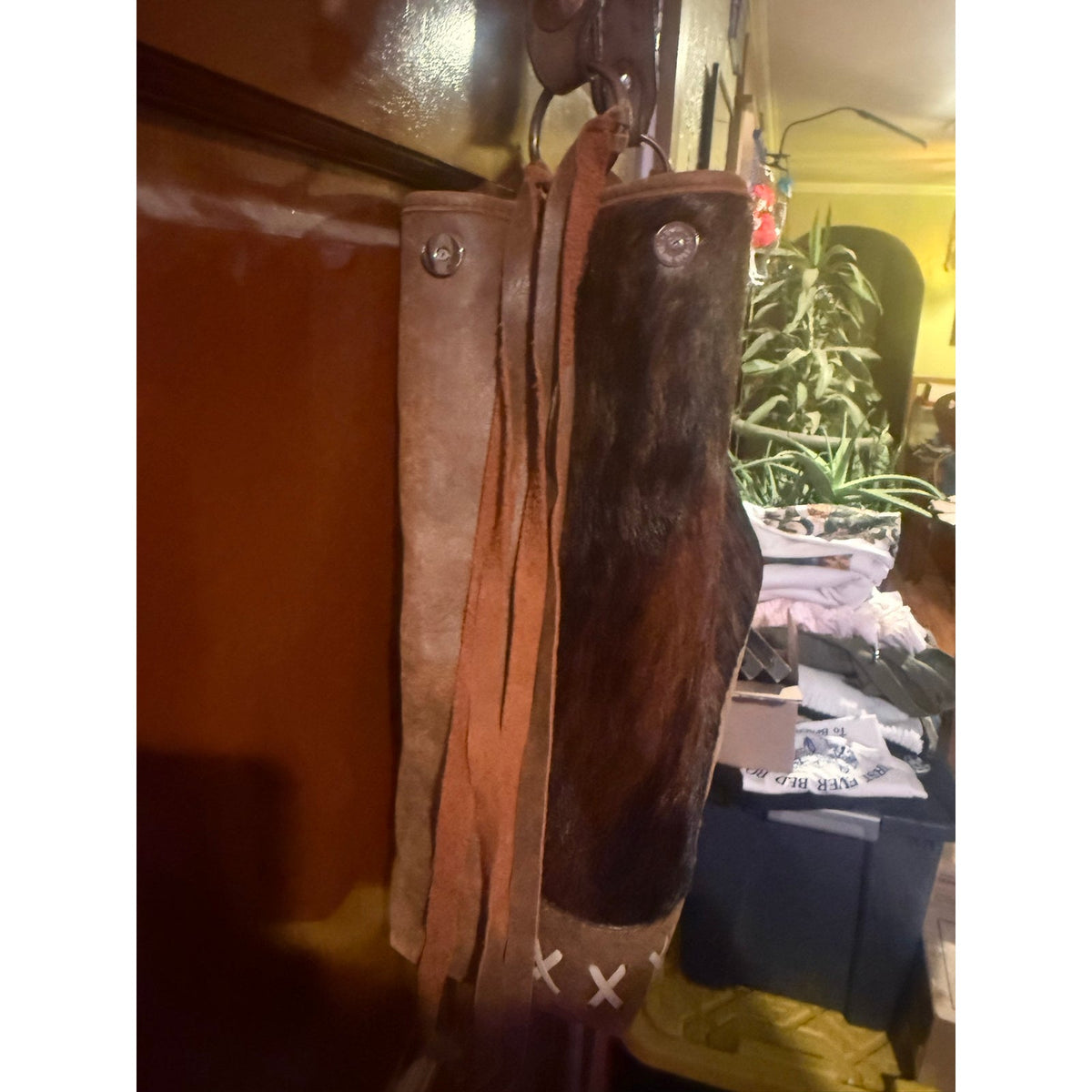 Double J Saddlery BT143 - Brindle Cowhide Big Tote NWOT