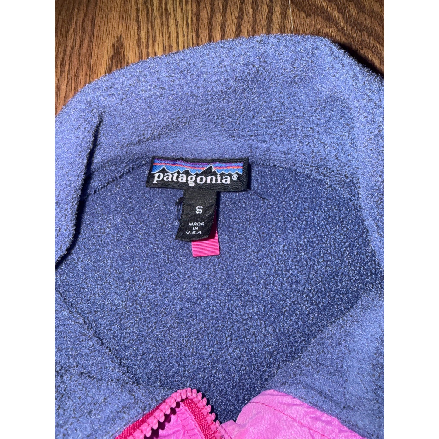 Vintage Patagonia Pink Fleece-Lined Bomber Jacket