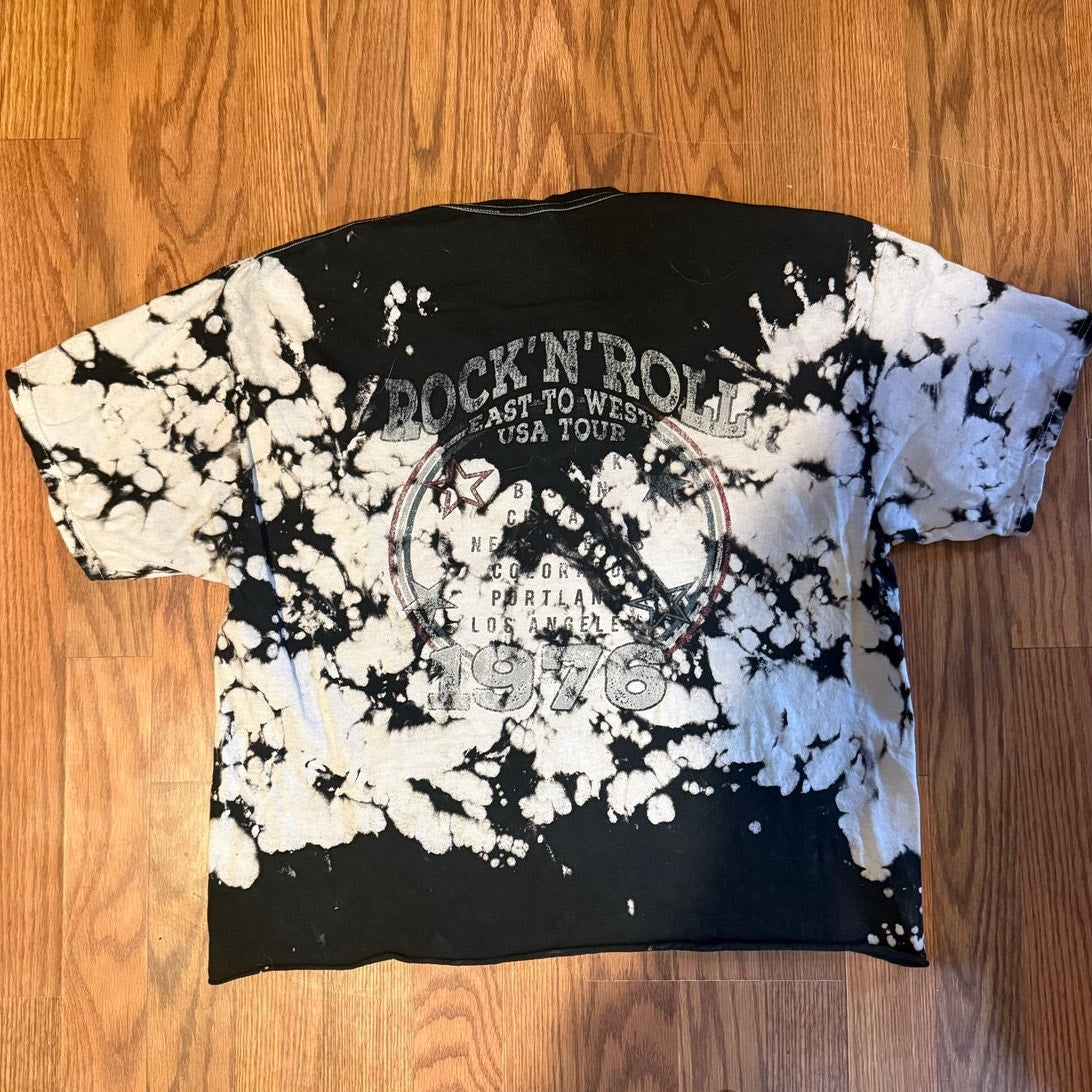Rock'N'Roll Crop Tie Dye Size Large