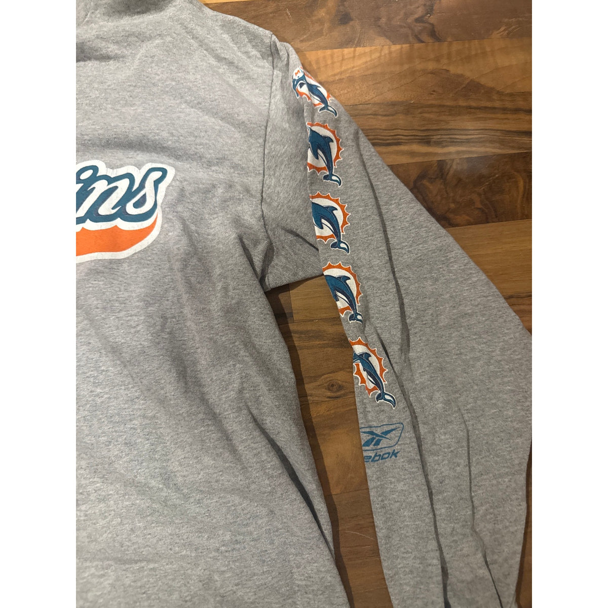 90s Reebok Miami dolphins longsleeve size medium