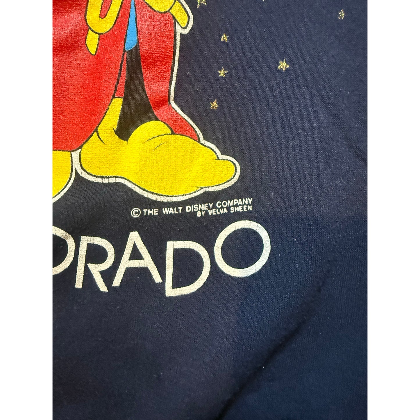 Velva Sheen Wizard Mickey Fantasia Colorado Size Large