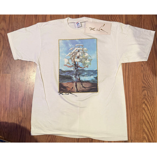 Vintage 1990s Salvador Dalí Serigraphia Museum Art T-Shirt w/ Hangtag