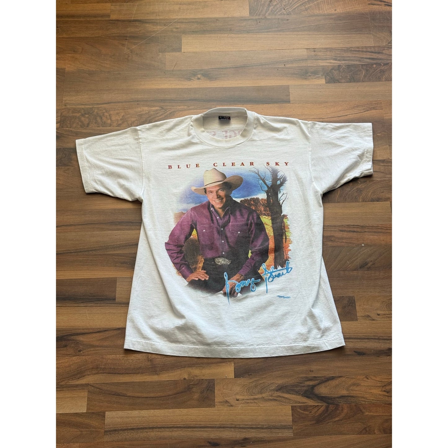 George Strait Blue Clear Sky Size Large