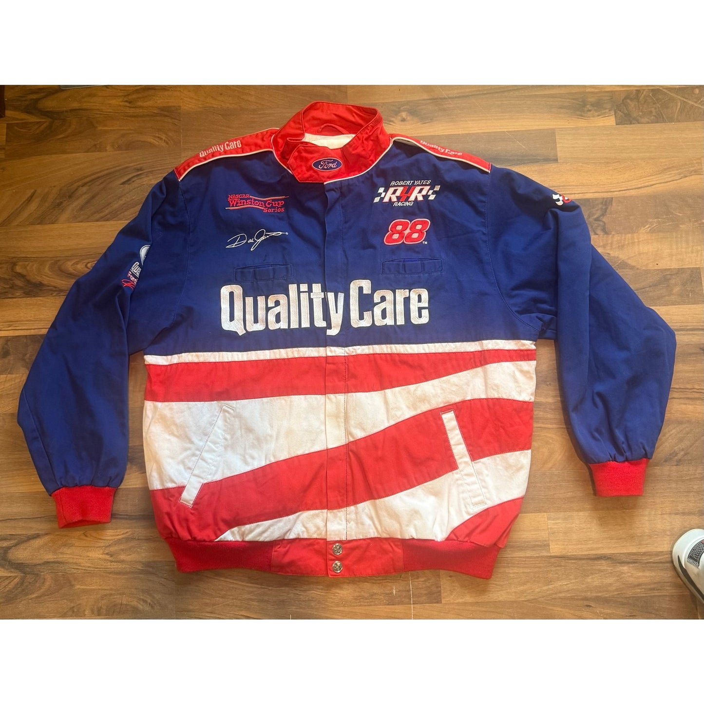 Dale Jarrett #88 Vintage Quality Care Nascar Jacket Size XL