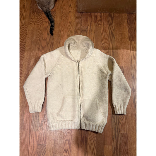 Handmade Horse Zip Sweater Size Large