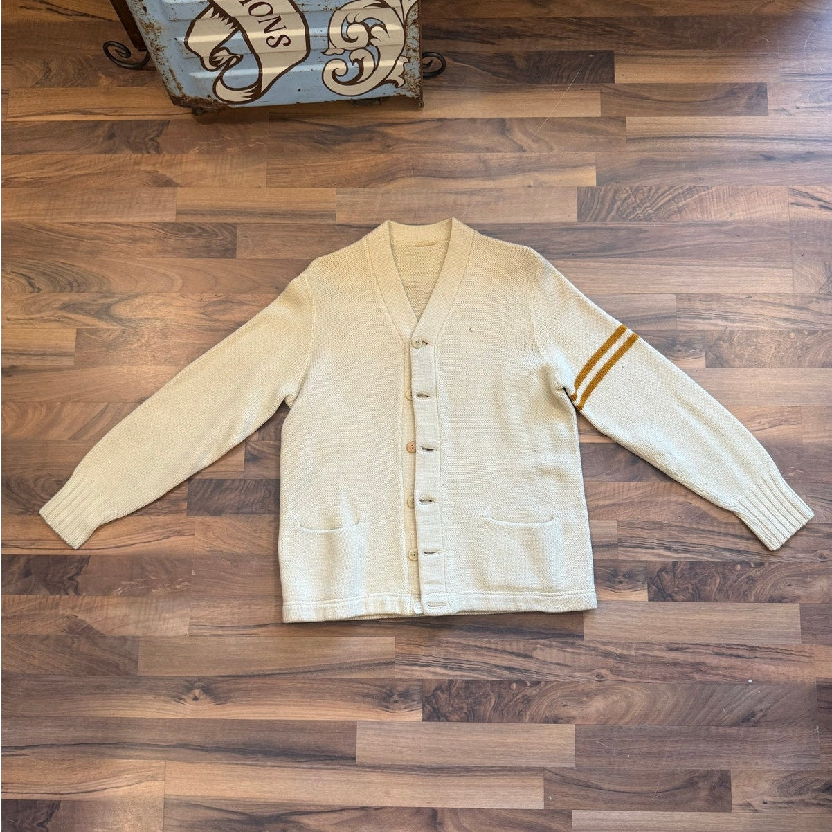 Vintage 1960's School Cardigan Sweater Size Md