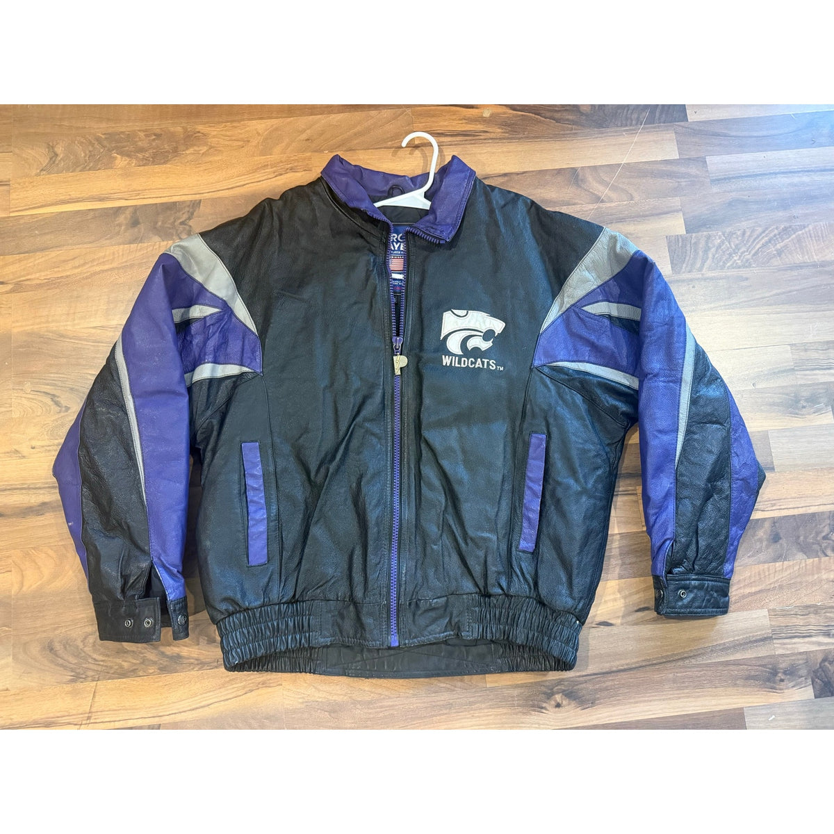 Kansas State Wildcats Pro Player Leather Jacket Size XL