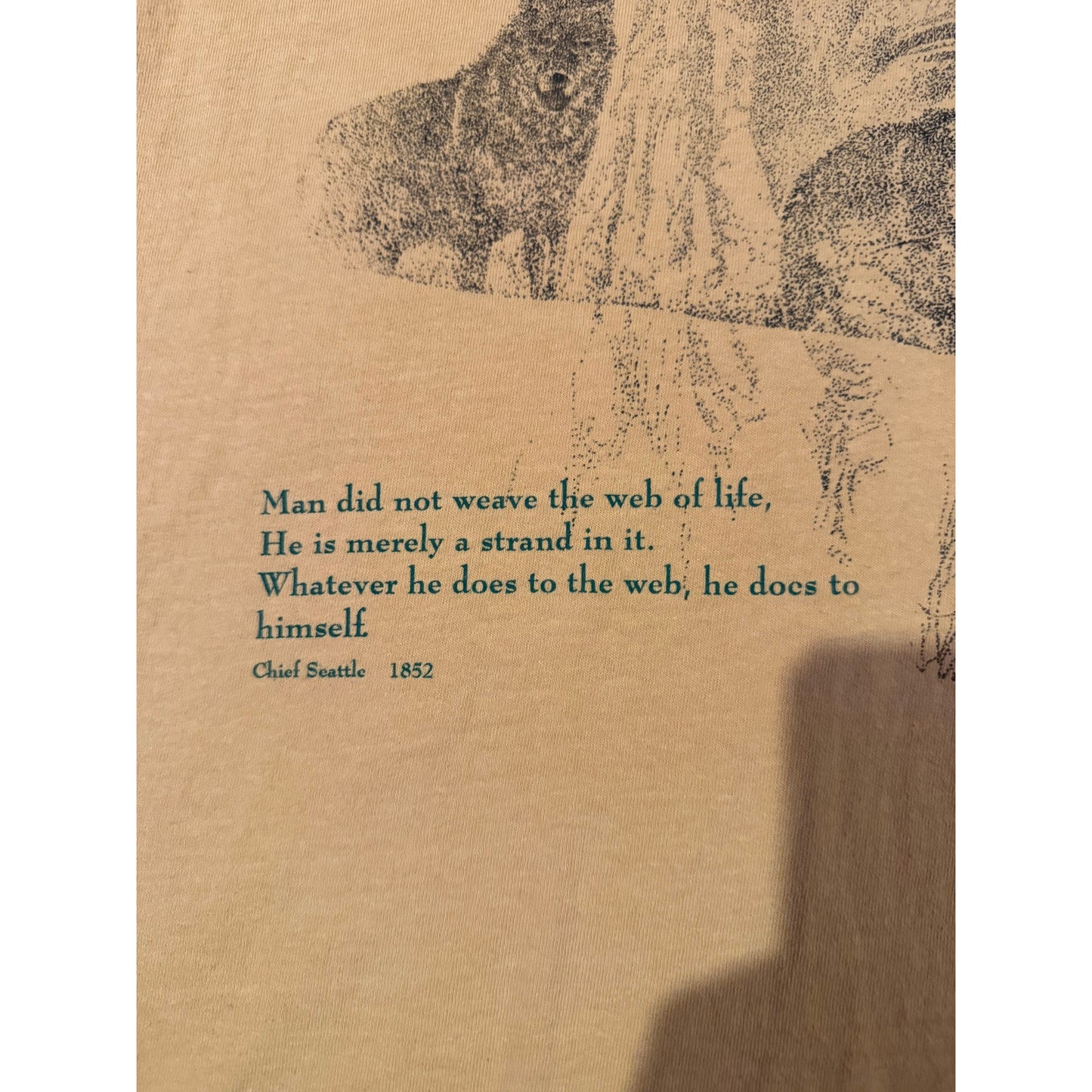 80s 90s Native American Wolf Quote