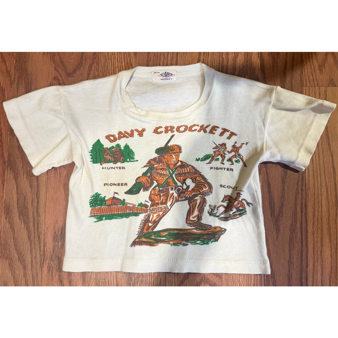 1950s Davy Crockett Alweco Kids Shirt 3T