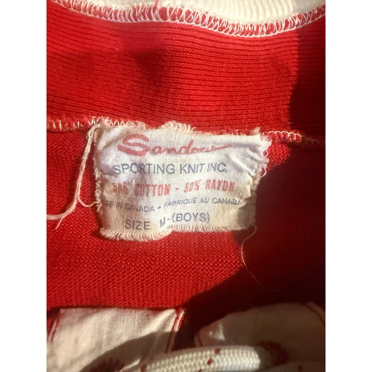 60s Maurice the Rocket Richards Montreal Canadians Youth Hockey Jersey Size M
