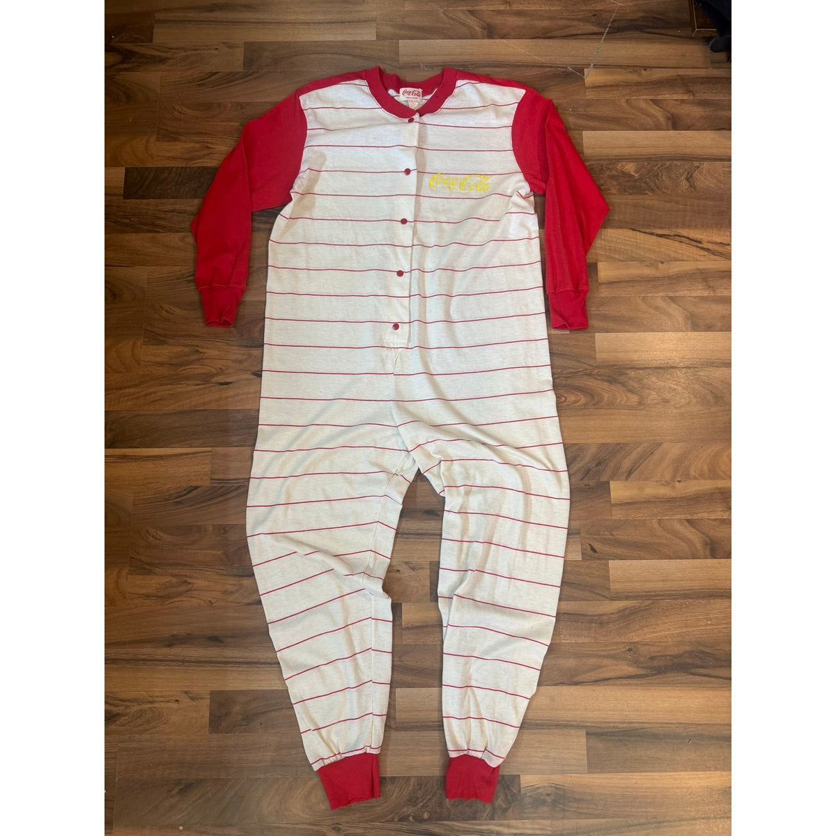 80s Coca Cola One Piece Sleepwear size medium