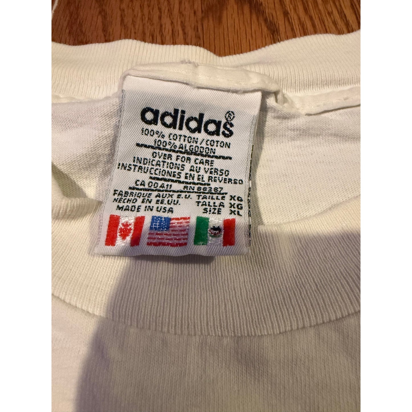 Adidas Three Stripes Single Stitch Size XL