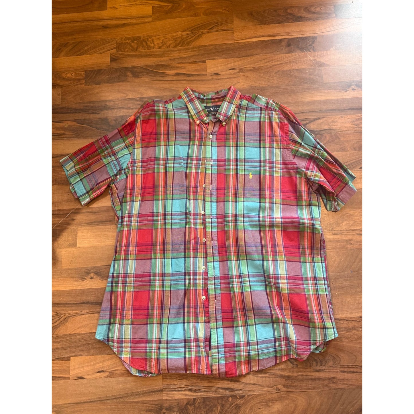 Ralph Lauren Classic Fit multi color Button up Size 2XLT