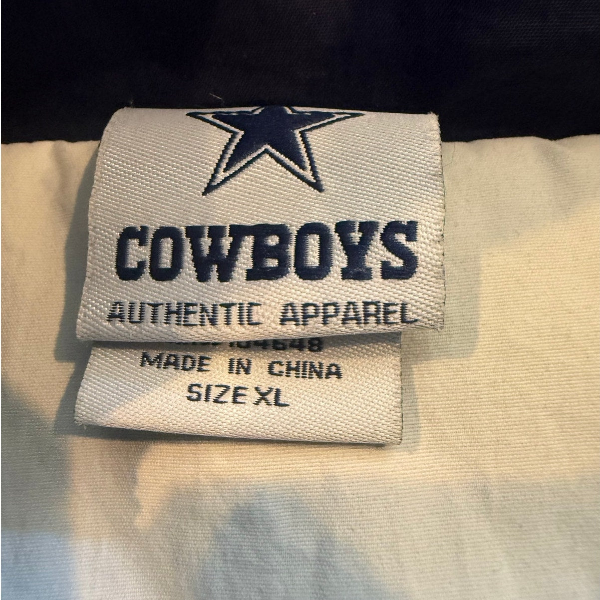 90's Cowboys Puffer Pull-Over Size XL