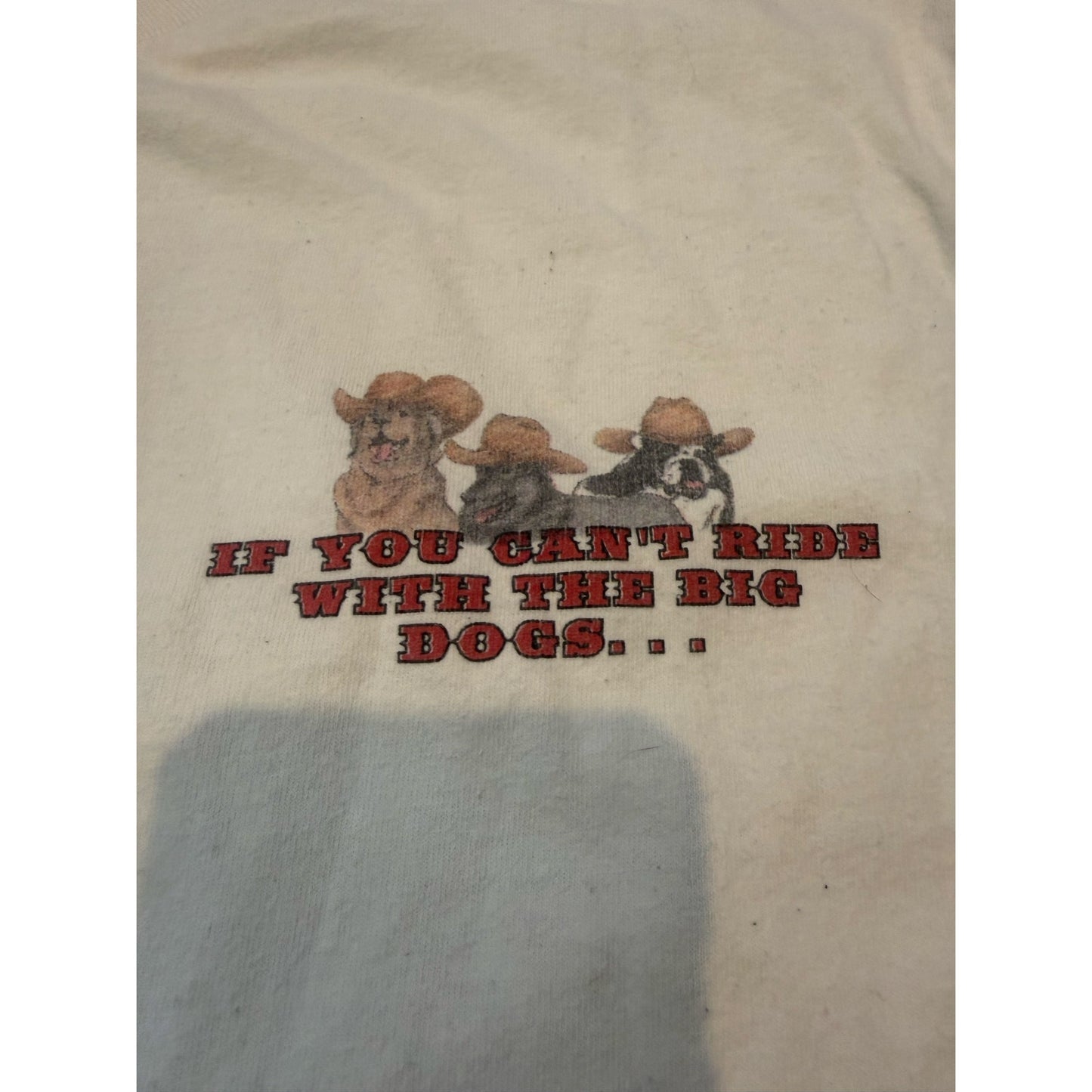 Wrangler Can’t hang with Big Dogs Size XL Single Stitch