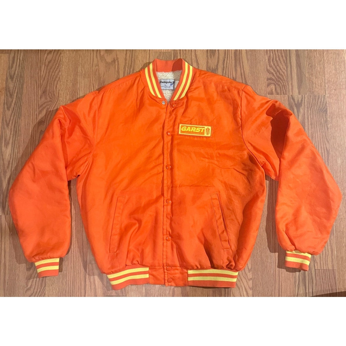 80s Swingster GARST Satin Sherpa Lined Jacket size Large