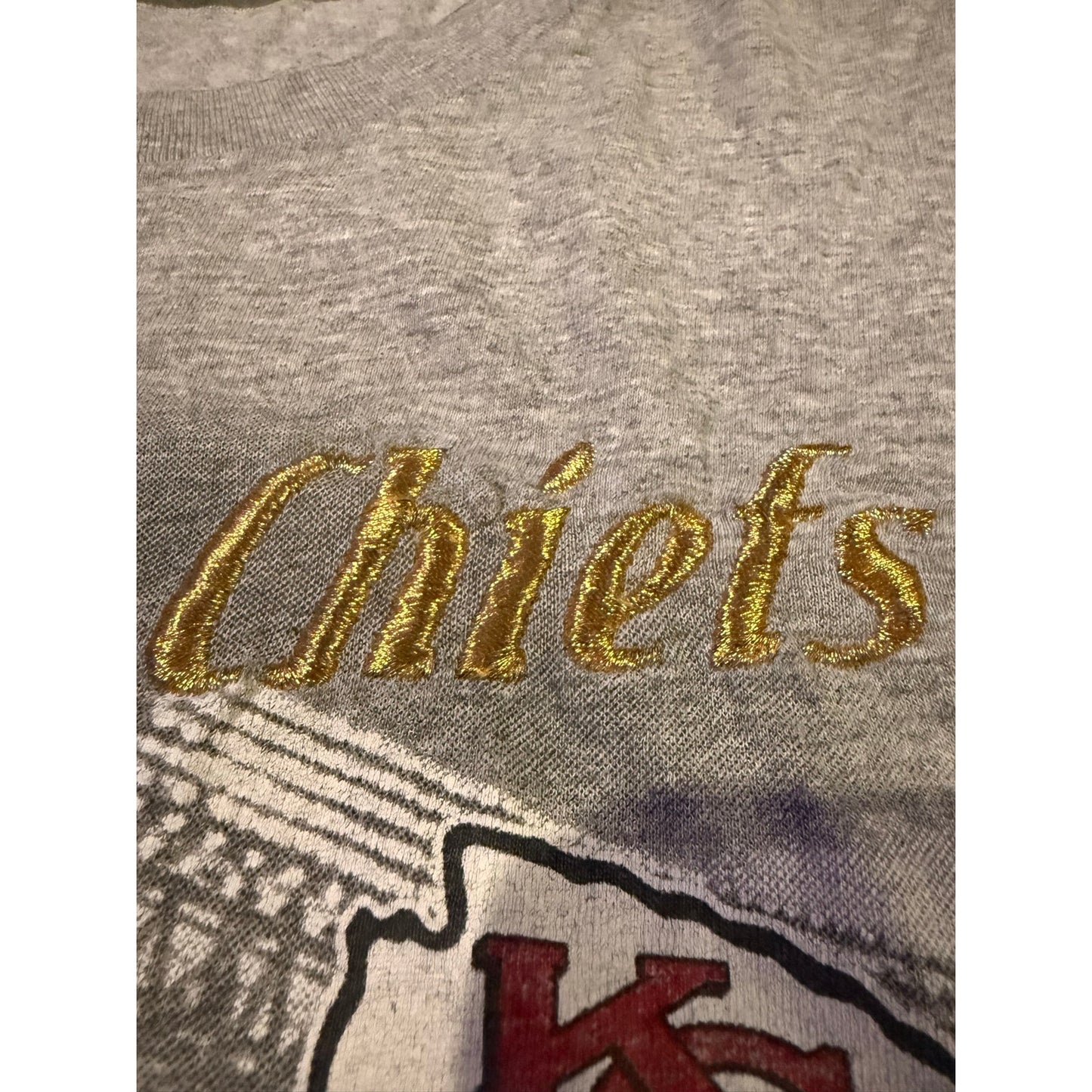 Lee Sports Gold Stitch Kansas City Chiefs Size XL