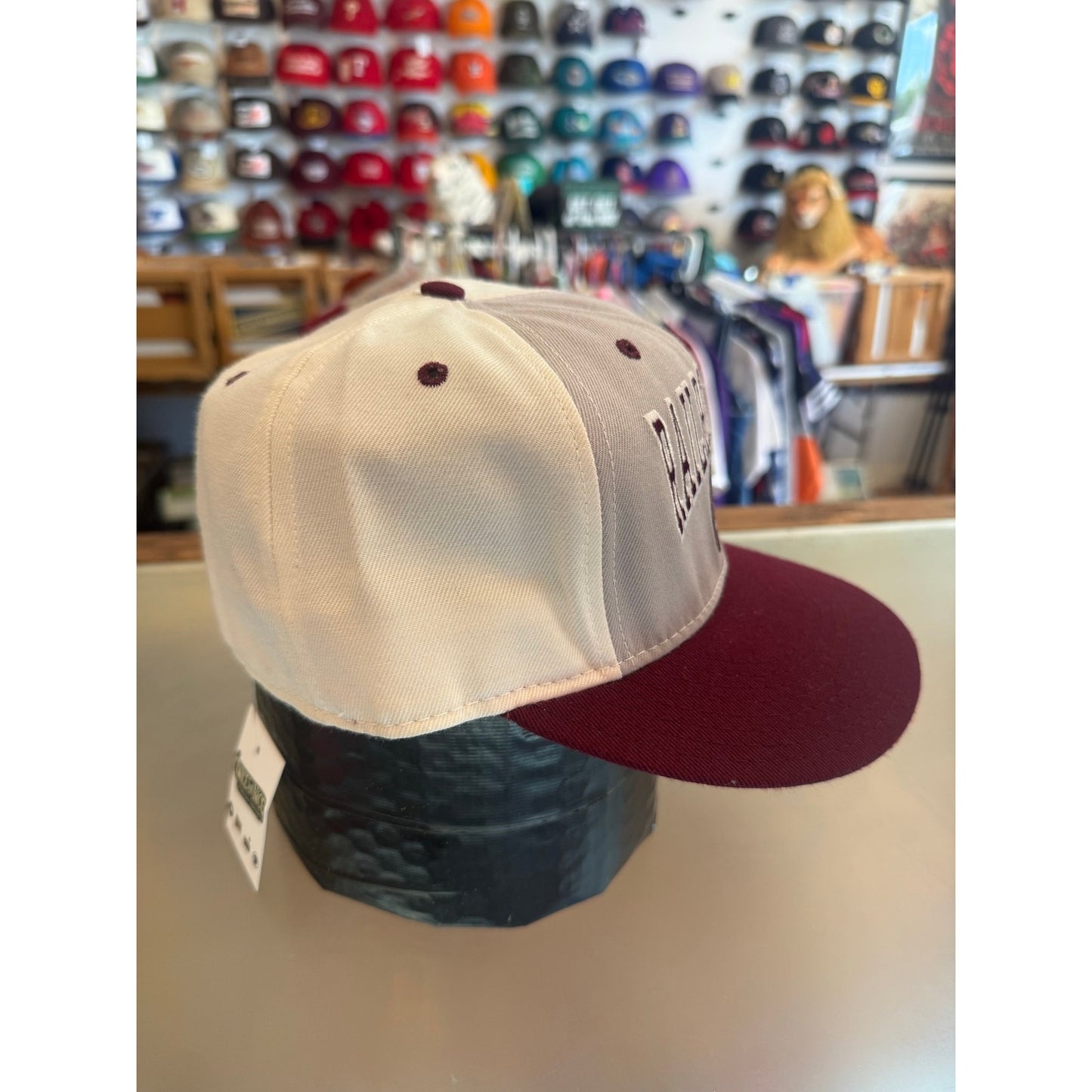 Vintage Waynoka Railroaders Football Fitted Hat 7.5