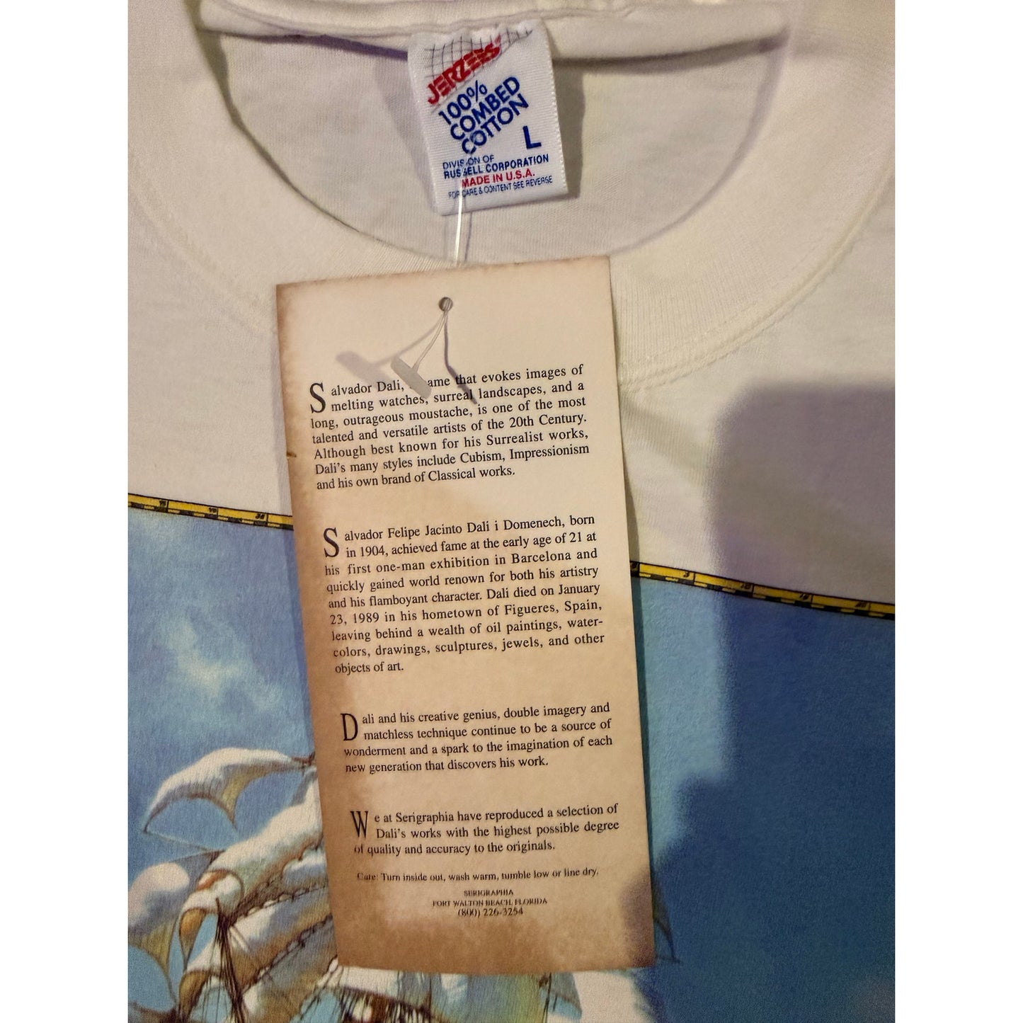 Vintage 1990s Salvador Dalí Serigraphia Museum Art T-Shirt w/ Hangtag