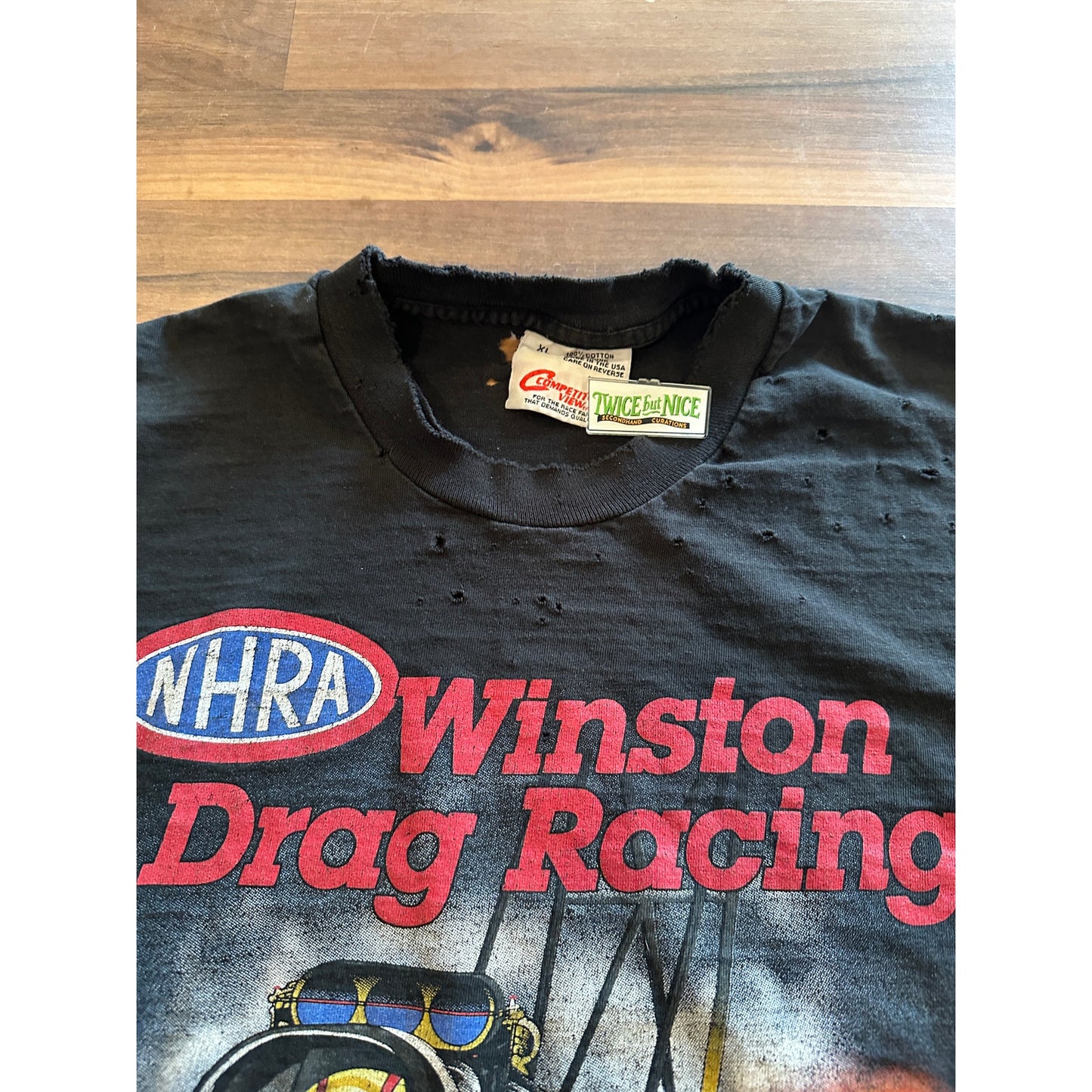 Vintage NHRA Winston Drag Racing Size XL