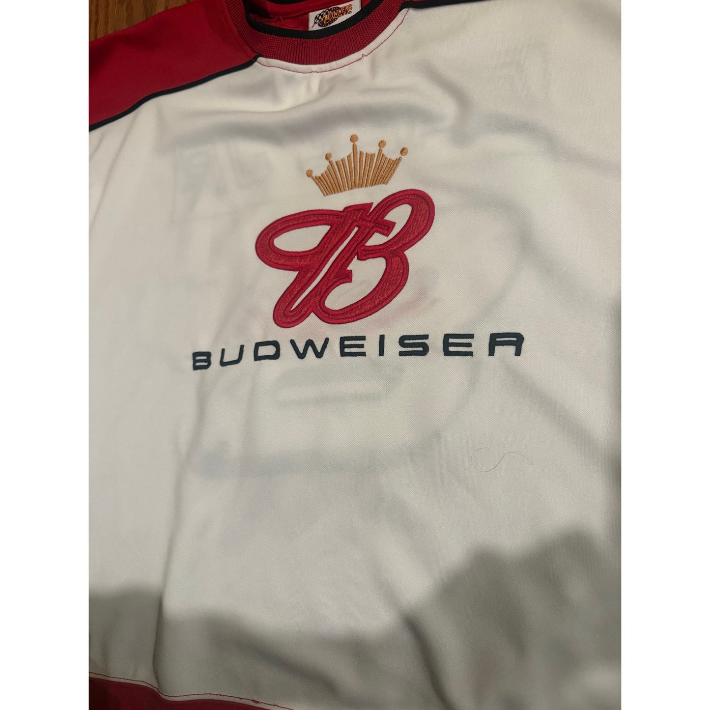 Vintage 90s–00s Budweiser Jersey Earnhardt Jr Winners Circle