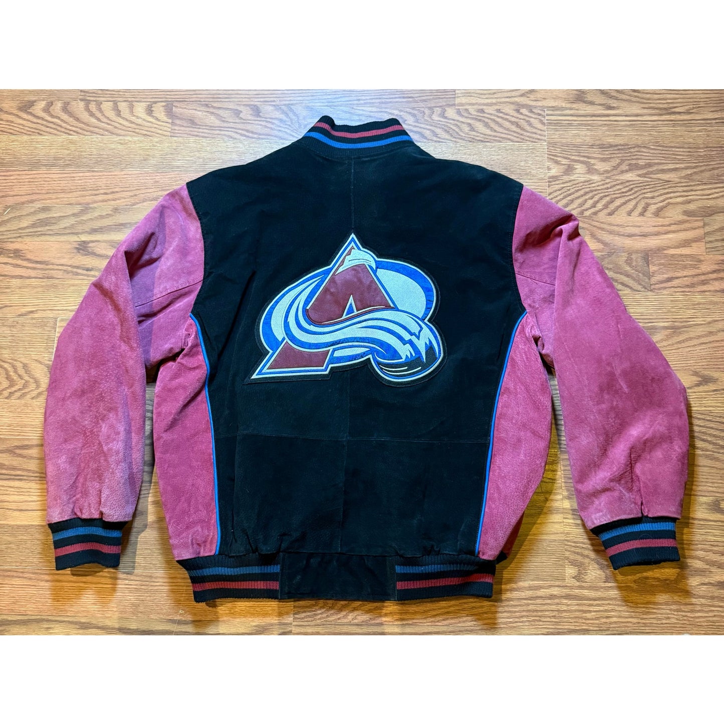 NHL Colorado Avalanche Suede Leather Jacket Size L