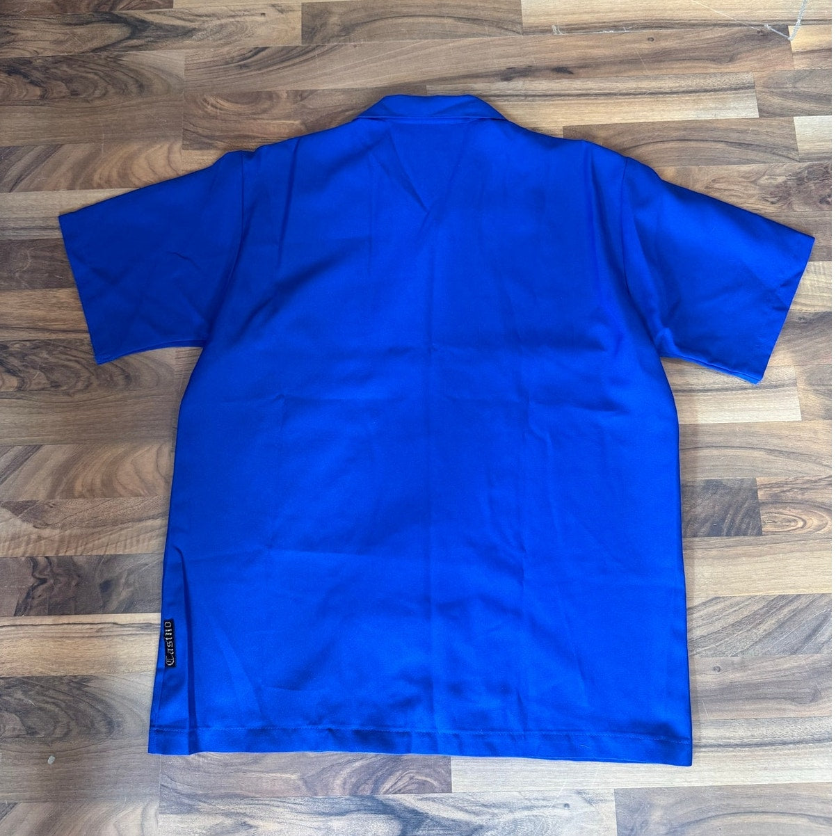 Casino Wear Blue Dice Button Up Size MD