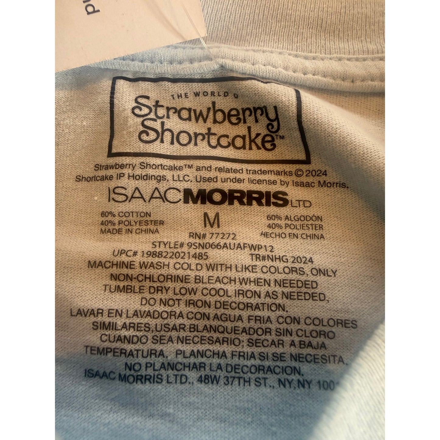Baby blue Strawberry Shortcake Size Medium