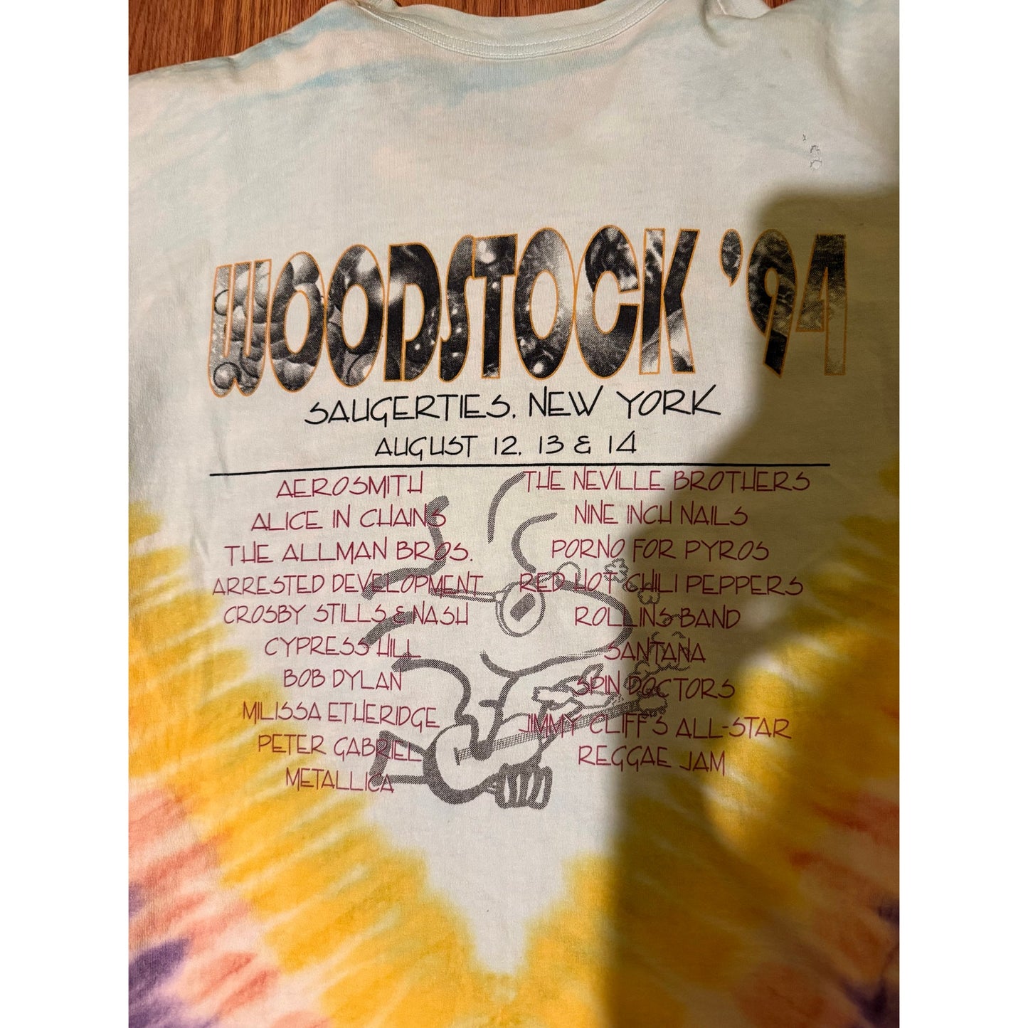 Vintage 1994 Woodstock concert shirt size XL