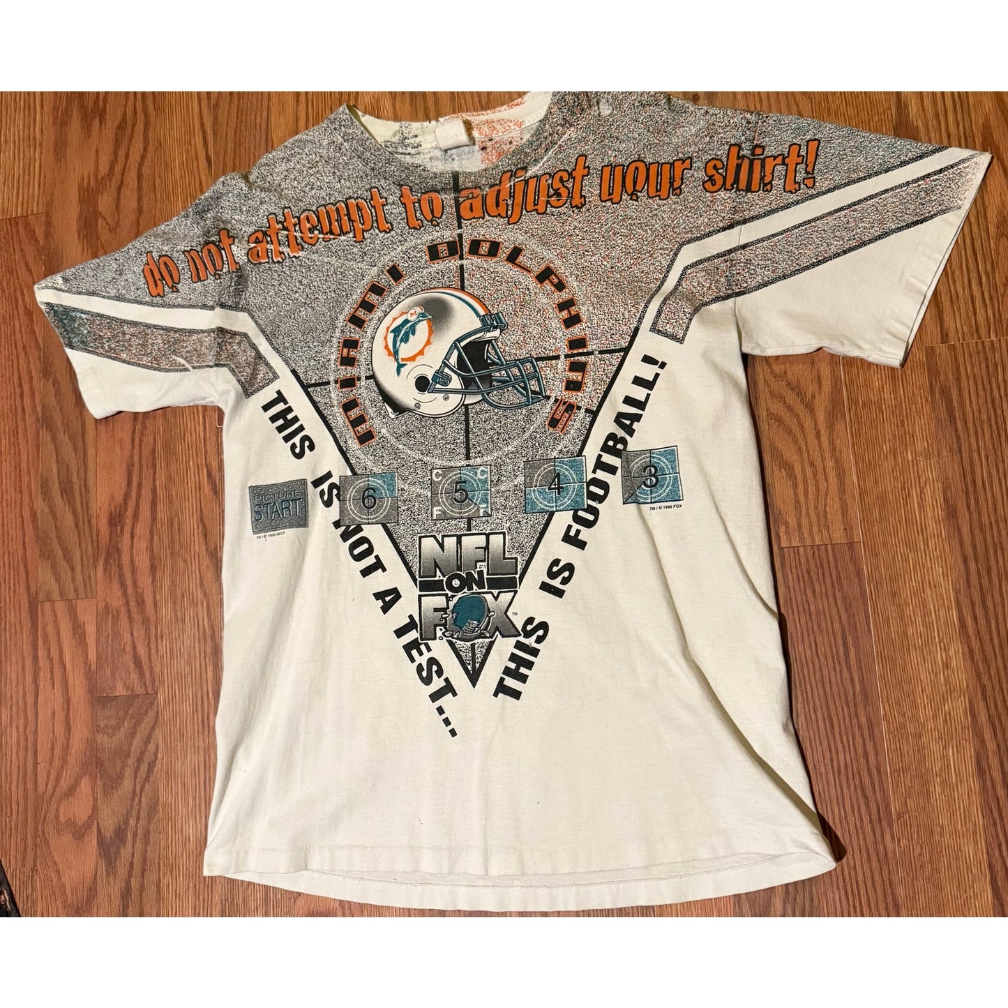 Vintage Miami Dolphins AOP 1996 NFL Size Large