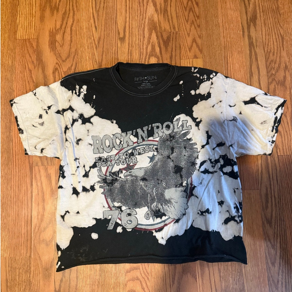 Rock'N'Roll Crop Tie Dye Size Large