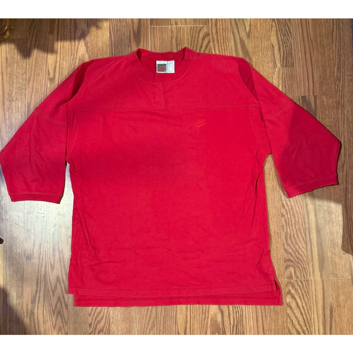 Nike 3/4 Sleeve Red Vintage Size XL