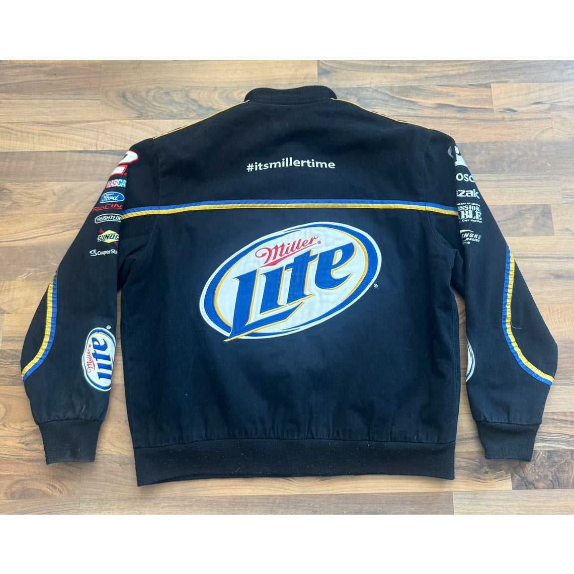 JH Design Keselowski Miller Lite NASCAR Racing Jacket XL