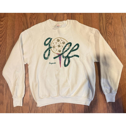Puff Print with Jewels Augusta Golf Crew Neck One Size