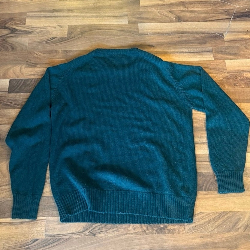 Vintage 911 Collection Green Acrylic Sweater Size Large