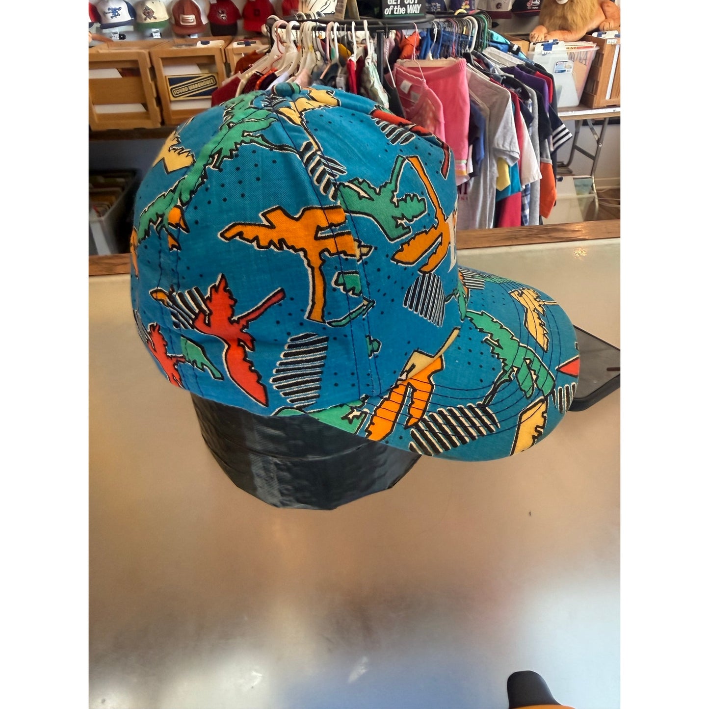 80s/90s Miller Lite Beer Colorful Trees Snap Back