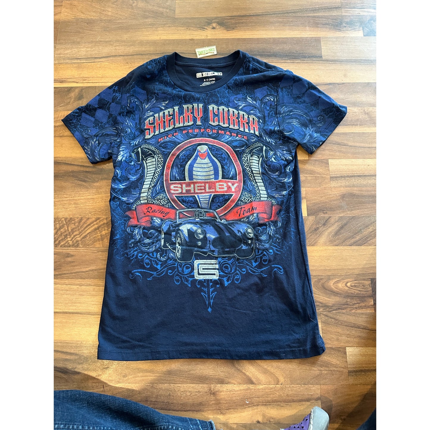 Modern Shelby Cobra Full Front Graphic Size Small