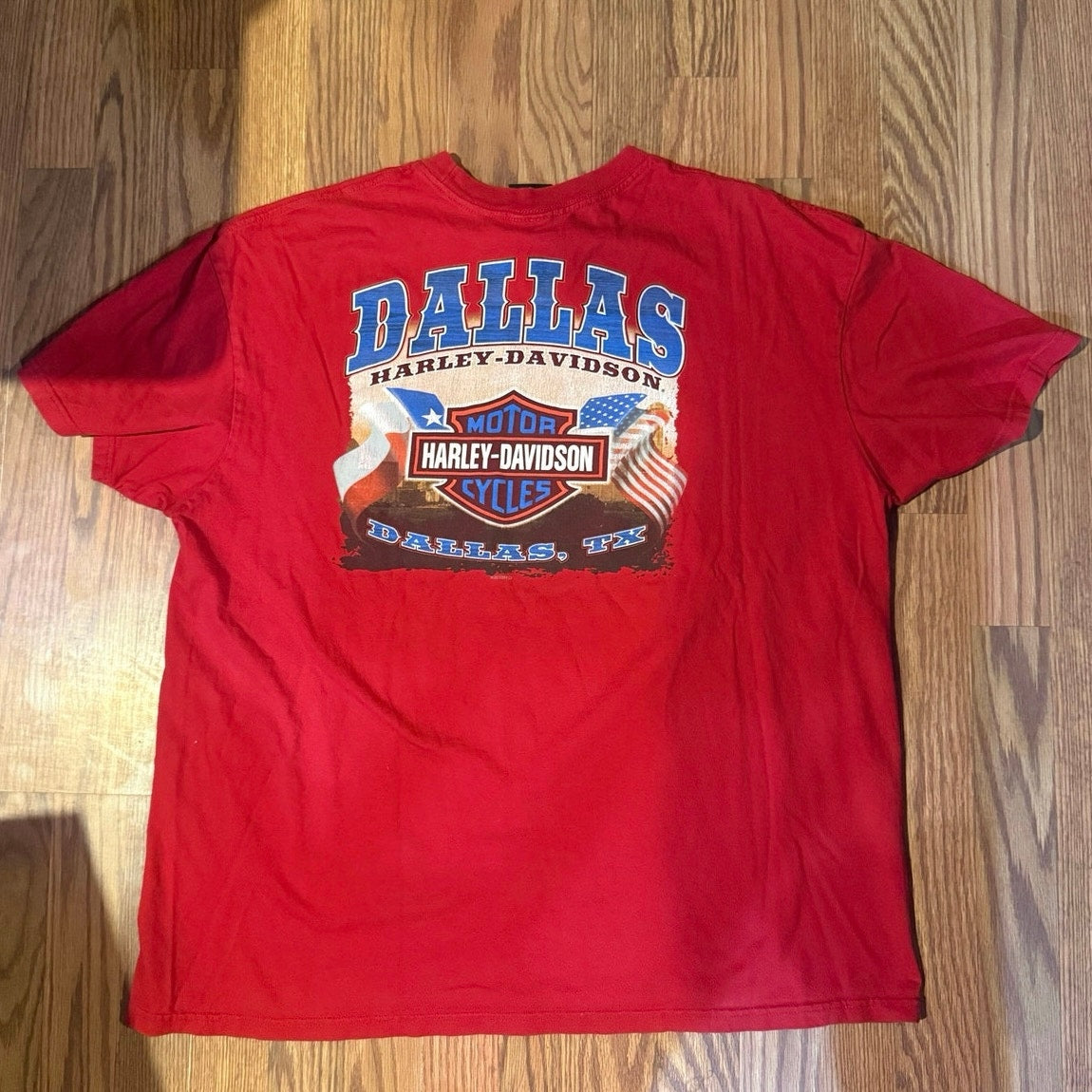 Patriotic Harley Davidson Dallas size 2XL