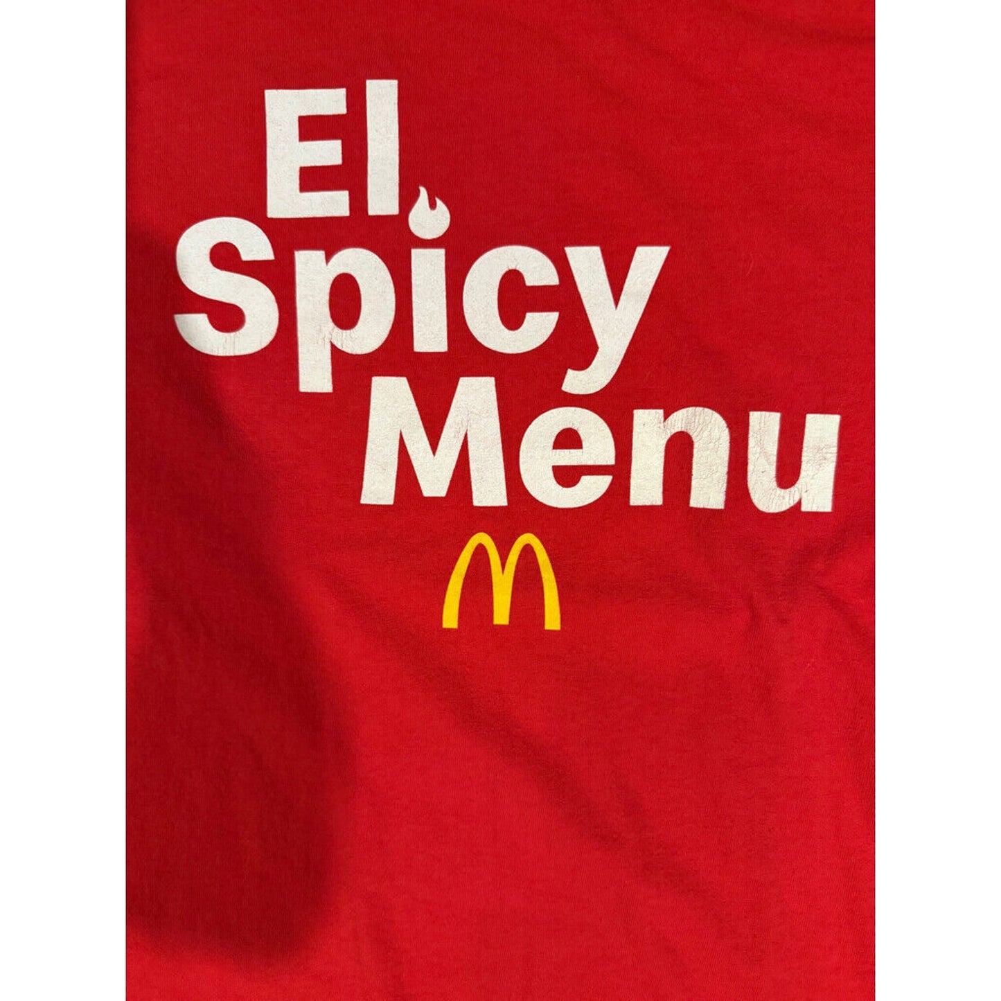 El Spicy Menu McDonalds Size XL