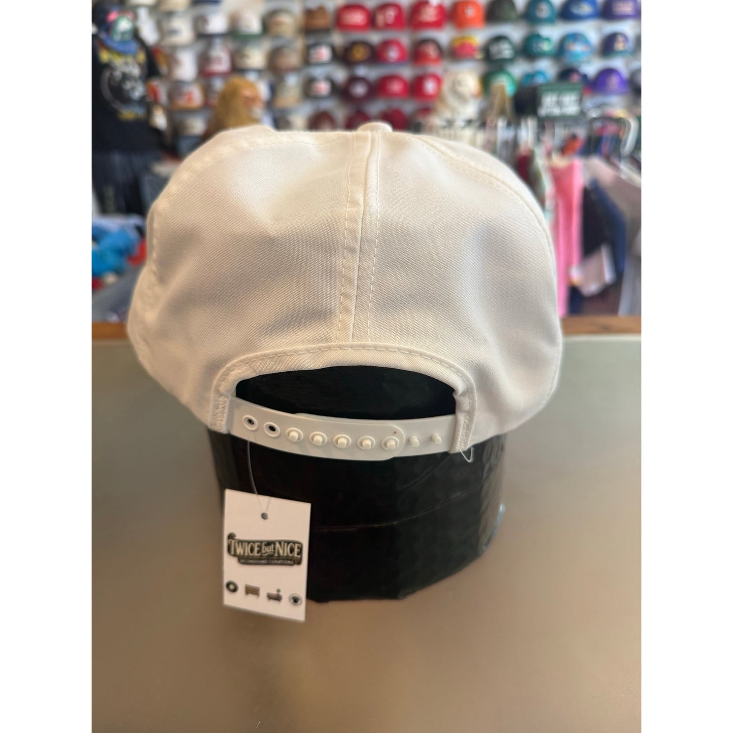 Vintage White Pennzoil Rope Snap Back