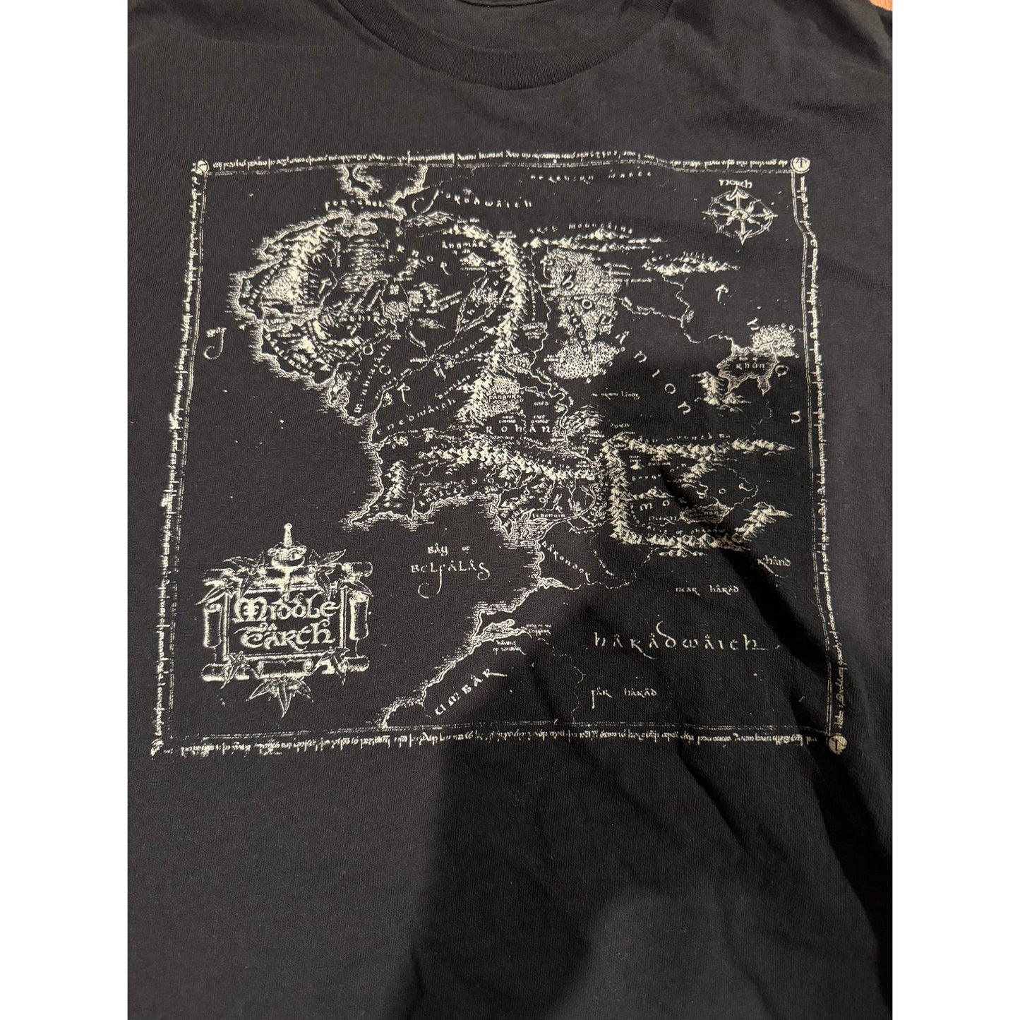 Middle Earth Map Heavy Weight Size Large