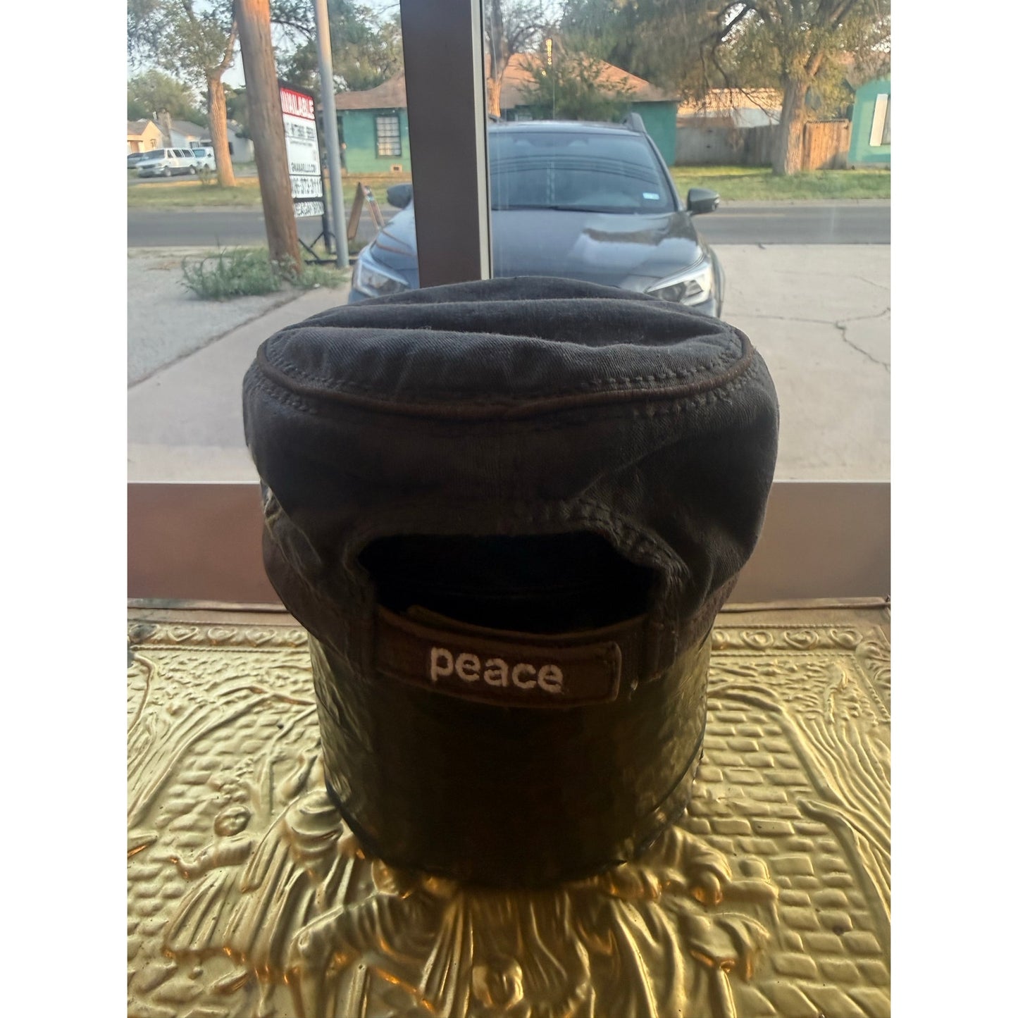 Carlos Santana Special Lined Peace Hat Velcro Back